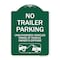 Signmission Parking Restriction No Trailer Parking Unauthorized Vehicles Towed at Owner Expense, GW-1824-23371 A-DES-GW-1824-23371 - alternate 1